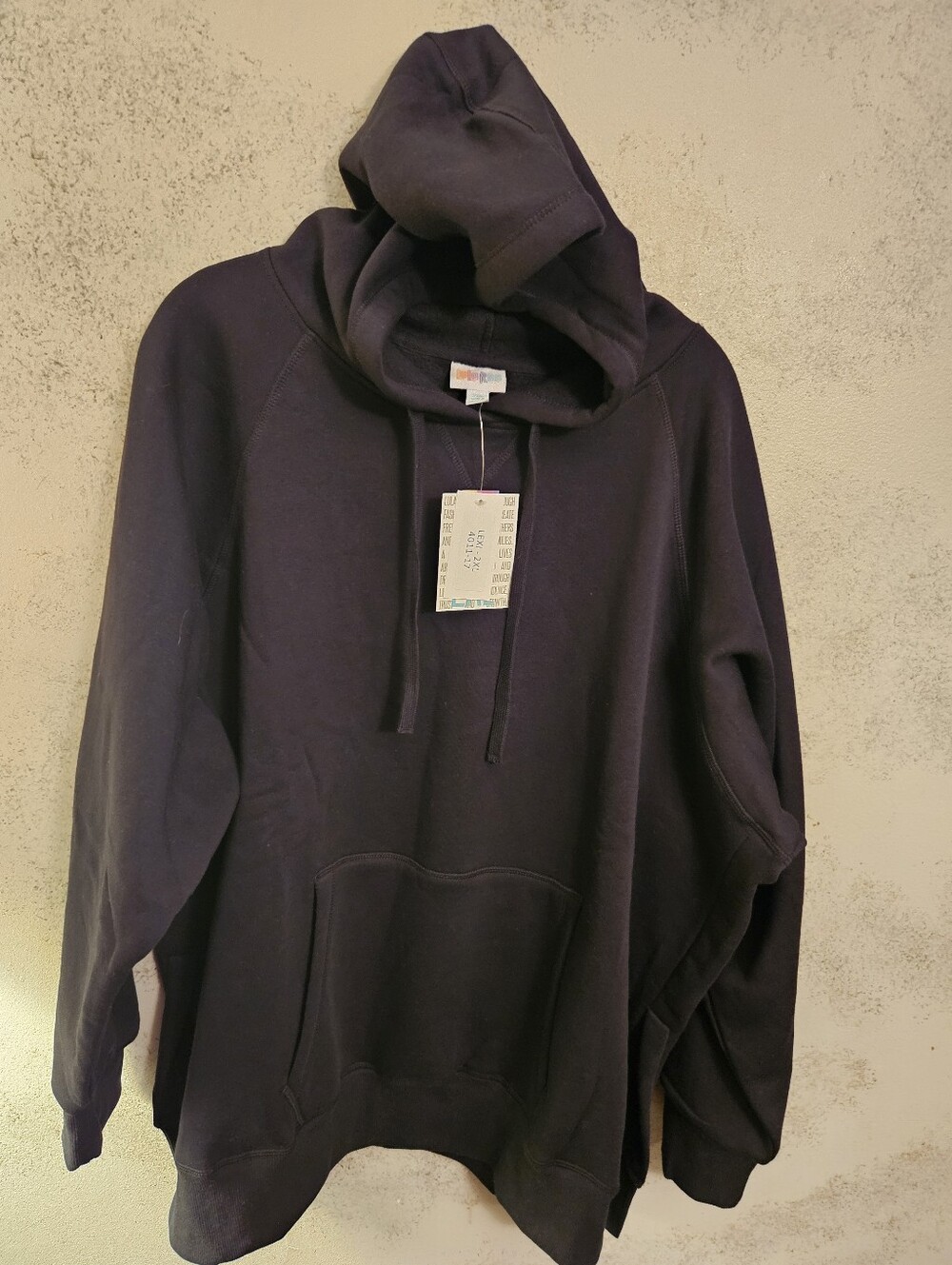 NWT - LuLaRoe - Lexi Hoodie - Black- 2XL